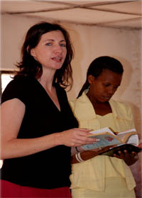 Preaching in Rwanda with an interpreter